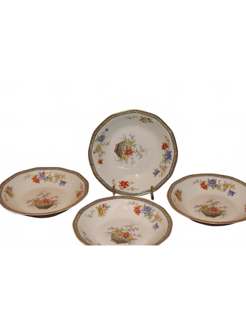 Vintage Haviland Ganga Soup Bowls - Set of 4
